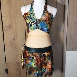 Dance Costume Phoenix #7555 Animalistic Adult Med
